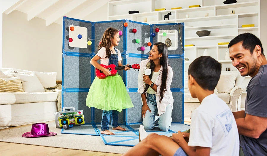 Kit de Construction Magnétique Montessori – Forts Modulaires Géants pour Jeu Créatif et Éducatif