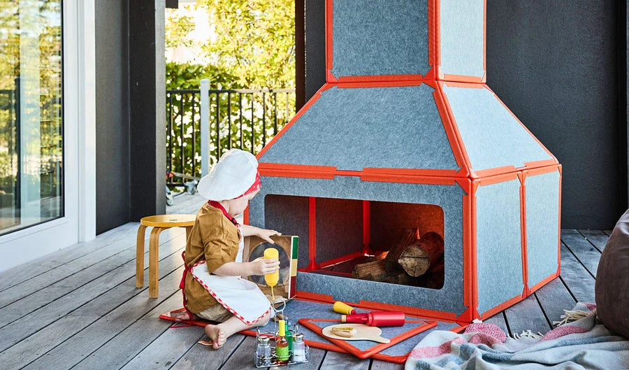 Kit de Construction Magnétique Montessori – Forts Modulaires Géants pour Jeu Créatif et Éducatif